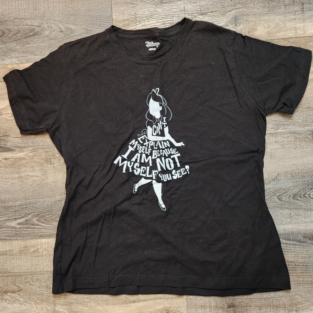 NWOT Disney Black Tee with White Graphic‎